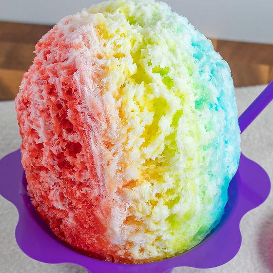 Rainbow shave ice
